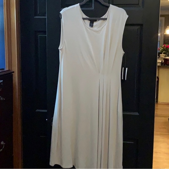 New asymmetrical tan dress by Grace size XL - Picture 1 of 5